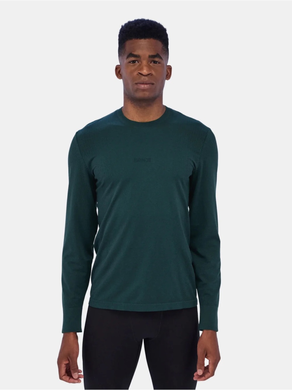 Bandit Running men’s mercury seamless long sleeve in storm gradient • large